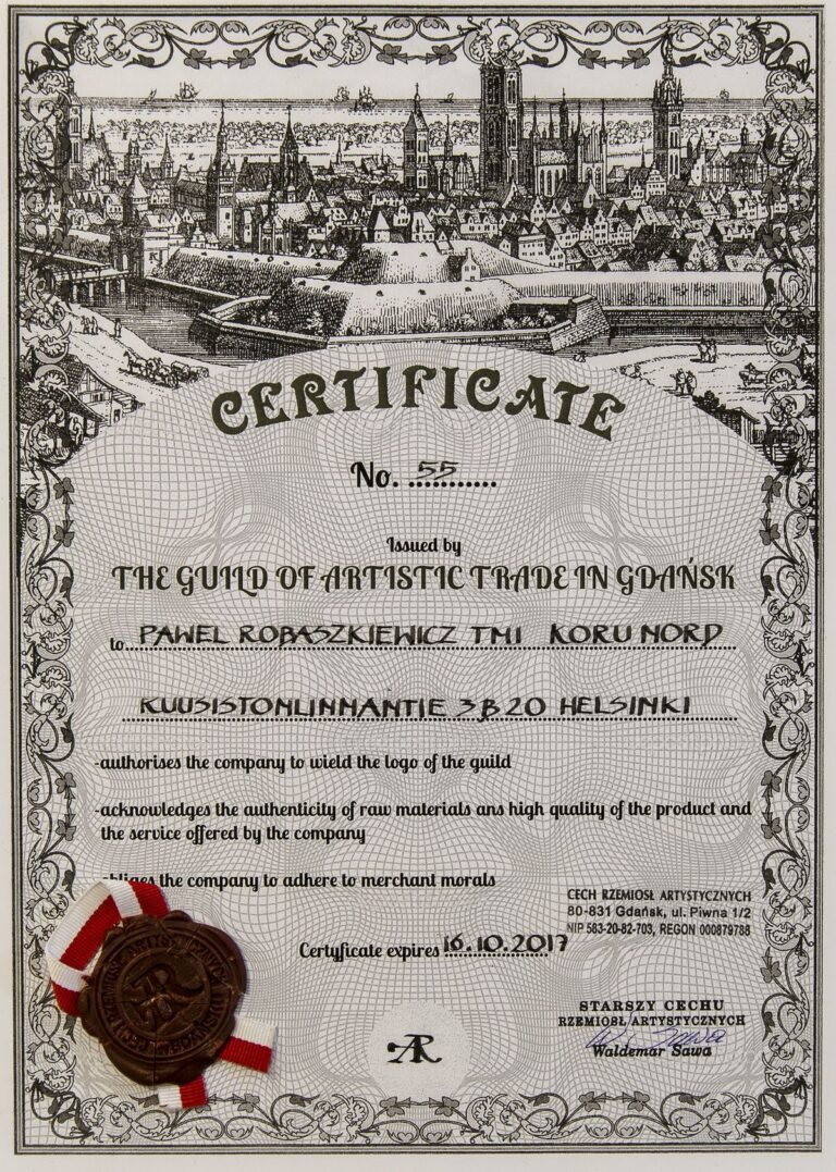 Korunord Certificate